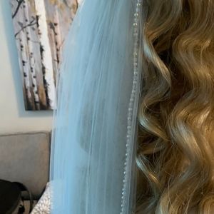 Pearls and Beads Single Layer Veil